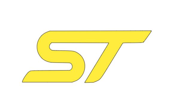Ford Focus ST Logo Vinyl Decal Sticker Multiple Colors and Sizes