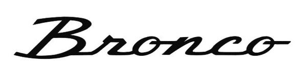 2x Bronco Heritage Vinyl Fender Decal Sticker Logo Multiple Colors Available
