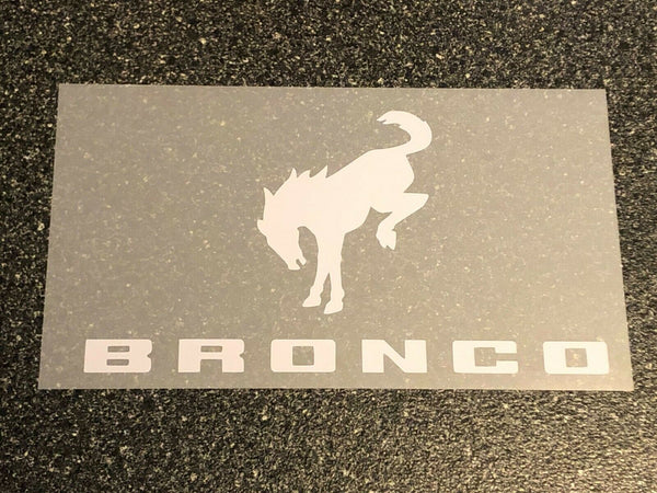 Bronco Bottom Horse Iron On Heat transfer Vinyl HTV Decal 4" 6" 8" 10" 12" Ford Multiple Colors