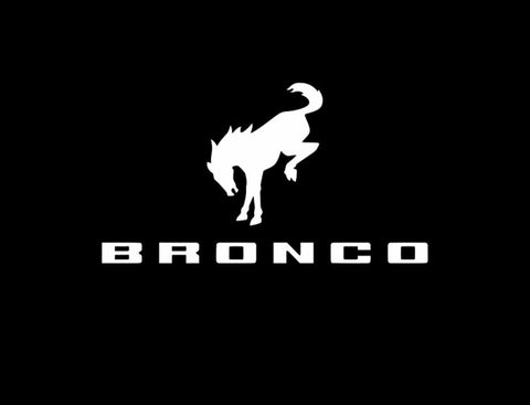 Bronco Bottom Horse Iron On Heat transfer Vinyl HTV Decal 4" 6" 8" 10" 12" Ford Multiple Colors