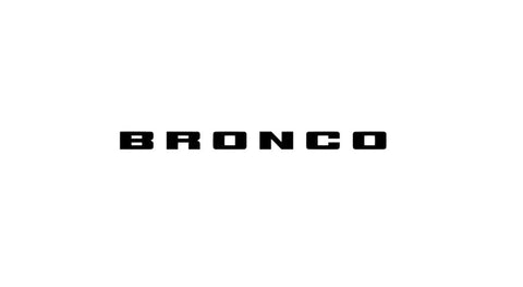 Bronco Logo Iron On Heat transfer Vinyl HTV Decal 4" 6" 8" 10" 12" Ford Multiple Colors