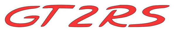 2x GT2RS Logo Vinyl Sticker Decal 4" 6" 8" 10" 12" 16" 20" 24" Colors