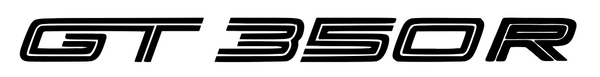 2x Shelby GT350R Logo Vinyl Sticker Decal  6" 8" 10" 12" 16" 20" 24" 28" 32" 36" 40" Colors