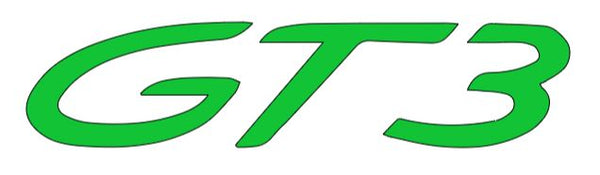 2x GT3 Logo Vinyl Sticker Decal 4" 6" 8" 10" 12" 16" 20" 24" Colors