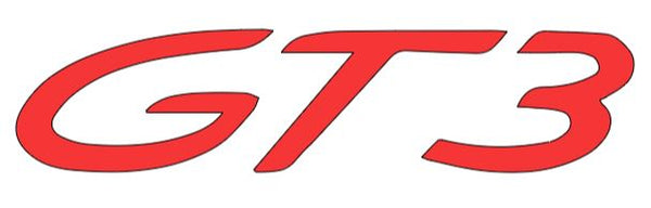 2x GT3 Logo Vinyl Sticker Decal 4" 6" 8" 10" 12" 16" 20" 24" Colors