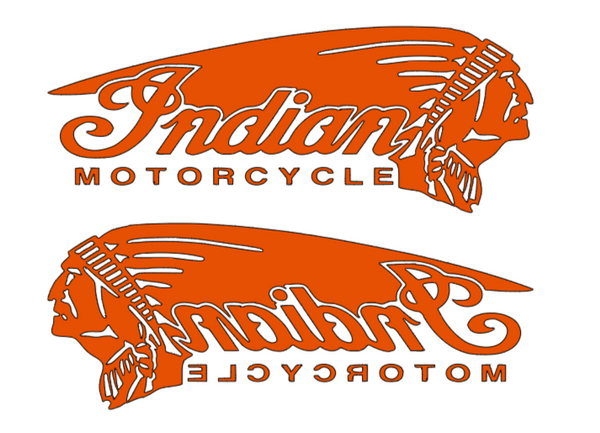 2x Indian Motorcycle Vinyl Sticker Decal 6" 8" 10" 12" 16" 20" 24" Colors Indian1