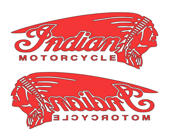 2x Indian Motorcycle Vinyl Sticker Decal 6" 8" 10" 12" 16" 20" 24" Colors Indian1