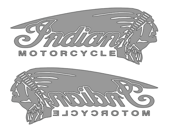 2x Indian Motorcycle Vinyl Sticker Decal 6" 8" 10" 12" 16" 20" 24" Colors Indian1