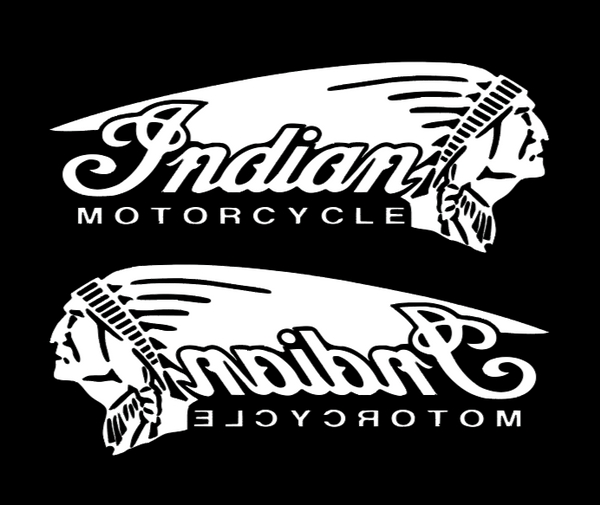 2x Indian Motorcycle Vinyl Sticker Decal 6" 8" 10" 12" 16" 20" 24" Colors Indian1