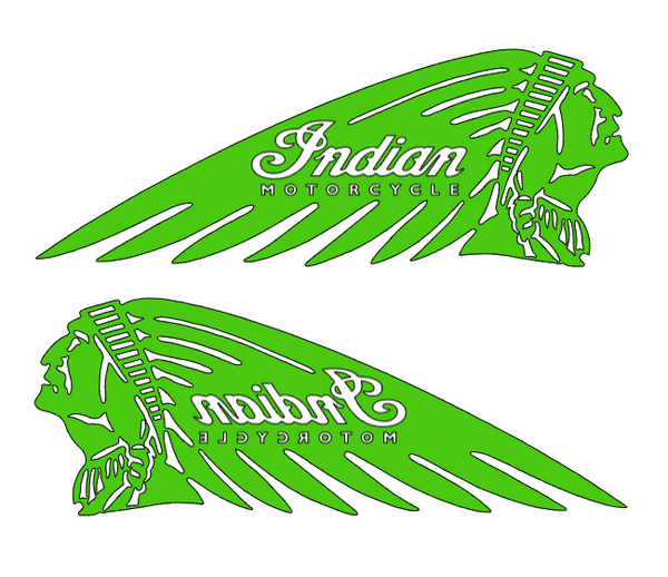 2x Indian Motorcycle Vinyl Sticker Decal 6" 8" 10" 12" 16" 20" 24" Colors Indian2