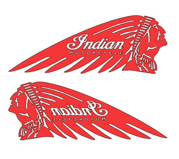 2x Indian Motorcycle Vinyl Sticker Decal 6" 8" 10" 12" 16" 20" 24" Colors Indian2