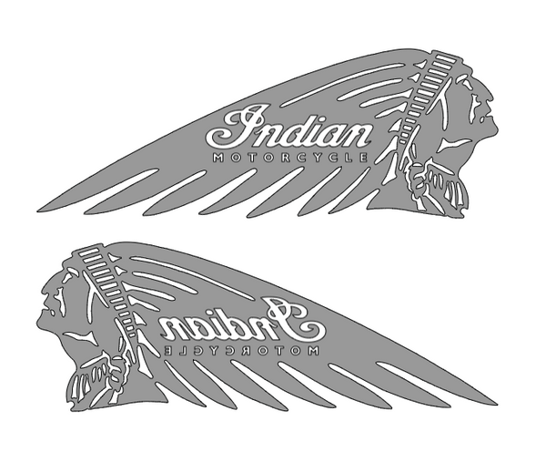 2x Indian Motorcycle Vinyl Sticker Decal 6" 8" 10" 12" 16" 20" 24" Colors Indian2