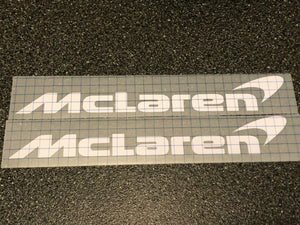 2x McLaren Carbon Tub Door Sill Logo Vinyl Sticker Decal MP4-12C 650s 675LT