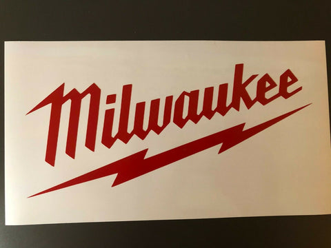 Milwaukee Tools Logo Vinyl Decal Sticker 6" 8" 12" 18" or 24" M12 M18 BIG