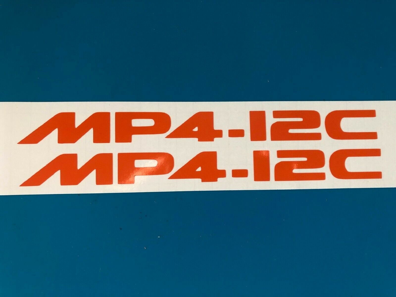 2x McLaren MP4-12C Logo Vinyl Sticker Decal 4" 6" 8" 10" 12" 16" 20" 24" 30"  Multiple Colors