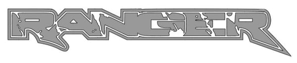 2x Ford Ranger Logo in Raptor Font Vinyl Decal Sticker 24" or 12"