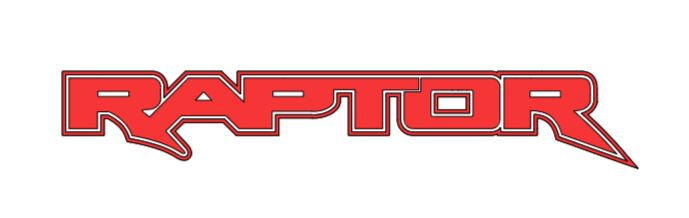 2x Ford Raptor Logo Vinyl Decal Sticker 24