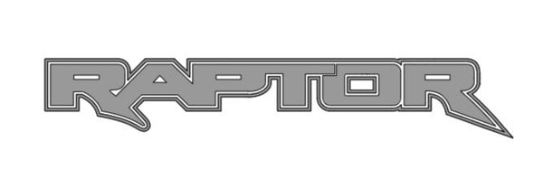 2x Ford Raptor  Logo Vinyl Decal Sticker 24" or 12"