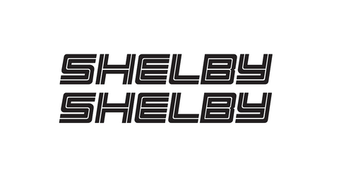 2x Shelby Mustang Logo Vinyl Sticker Decal  4" 6" 8" 10" 12" 16" 20" 24" 30" 36" Colors