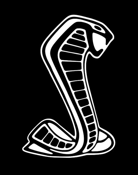 Shelby GT350 Cobra Snake Logo Vinyl Sticker Decal 3" 4" 5" 6" 8" 10" 12" 14" 16" 18"  Multiple Colors