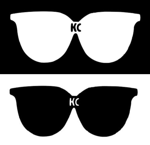 2x KC Hilites Sunglasses To Cool Daylighter Vinyl Decal Overlay Sticker 5200 5202 5205