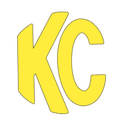 2x KC Daylighter 5105 Hilites Logo Overlay Vinyl Decal Sticker 6" Light Cover